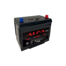 Аккумулятор АLFA Asia (75 А/ч) 650A R+