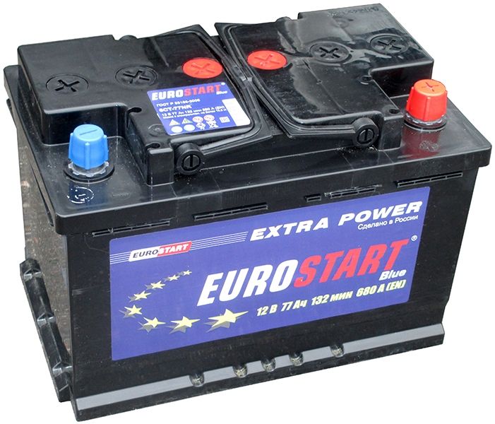 Аккумулятор EUROSTART Blue. Автомобильный аккумулятор EUROSTART es 6 CT-75 (75a/ч), черный. Аккумулятор EUROSTART 230. Евростарт 190 Блу. Аккумуляторы автомобильные 77