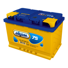 Аккумулятор AКОМ 6CT-75 (75 А/ч) 700А L+