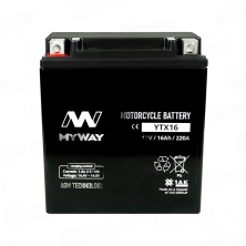 MYWAY YTX16-BS AGM (16 A/ч) 220A L+