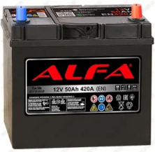 ALFA Asia (50 A/ч) 420A R+ т. кл., борт