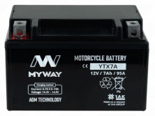MYWAY YTX7A-BS AGM (7 A/ч) 95A L+