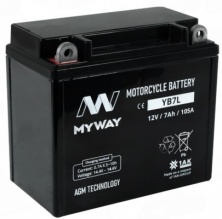 MYWAY YB7L-BS AGM (7 A/ч) 105A L+