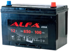 Аккумулятор АLFA Asia (100 А/ч) 830A L+