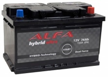 ALFA Hybrid (74 A/ч) 720A, R+ низ.