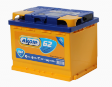 Аккумулятор AKOM 6CT-62 Евро (62А/ч) 560А