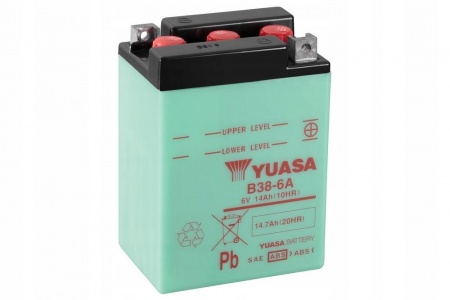 Аккумулятор Yuasa B38-6A 13А/ч, 6V