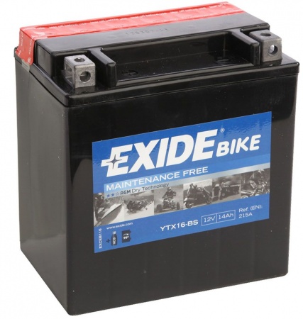 Аккумулятор Exide YTX16-BS 14А/ч 215А