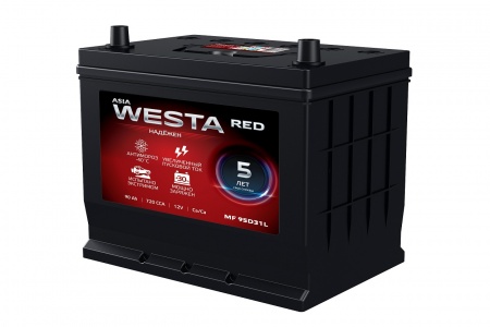 Аккумулятор Westa JIS MF 95D31 90 Ah, 720A L+