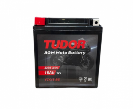 TUDOR YTX16-BS (16 A/ч) 230A L+