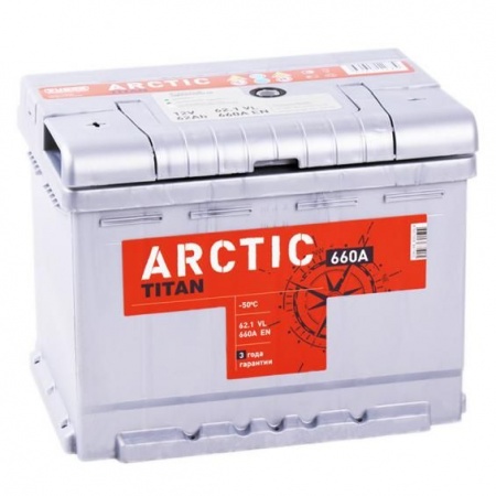 Аккумулятор Titan Arctic 62А/ч 660A L-