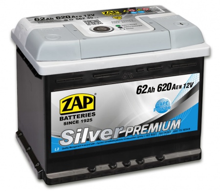 Аккумулятор Zap Silver Premium 562 35  62 А/ч, , 620A R+