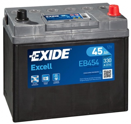 Аккумулятор Exide Excell EB454 (45 А/ч) 330A