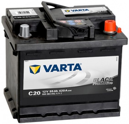 Аккумулятор Varta Promotive Black C20  555 064 042 55 А/h, 420А R+