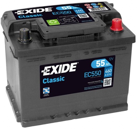 Аккумулятор Exide Classic EC550 (55 А/ч) 460A