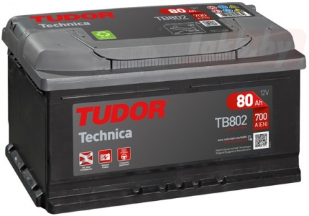 Аккумулятор Tudor Technica TB802 (80 А/ч) 700A R+