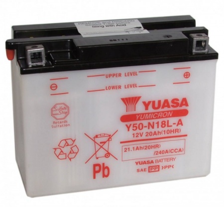 Аккумулятор Yuasa Y50-N18L-A 20А/ч, R+