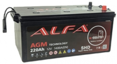 ALFA AGM (220 A/ч) 1400A L+
