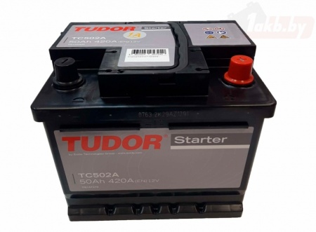 Аккумулятор Tudor Starter TC502A (50 А/ч) 420A R+
