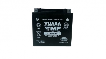 Аккумулятор Yuasa YTX14L 12А/ч, 200A R+
