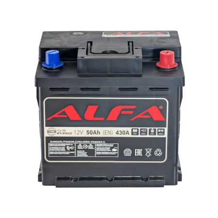 Аккумулятор ALFA Hybrid (50А/ч) 420A, R+
