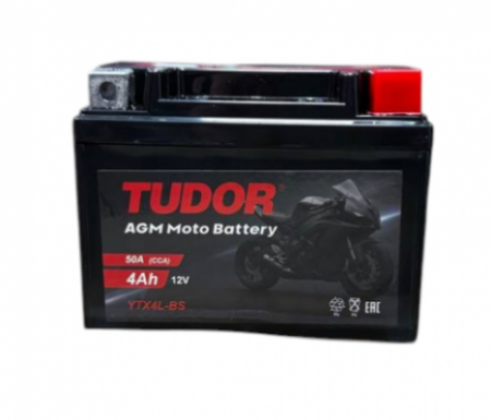 TUDOR YTX4L-BS (4 A/ч) 50A R+