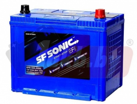 SF SONIC EFB ASIA (80 А/ч) 750 R+ (Exide) D26