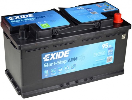 Аккумулятор EXIDE Start-Stop AGM  EK950 95А/ч 850A