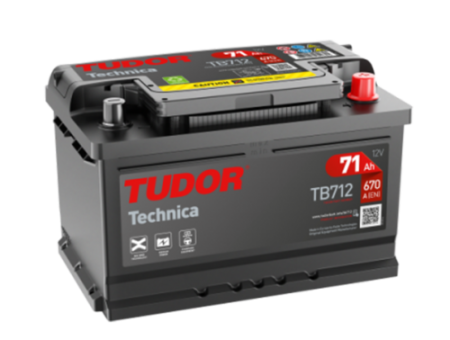 Аккумулятор Tudor Technica TB712 (71 А/ч) 670A R+