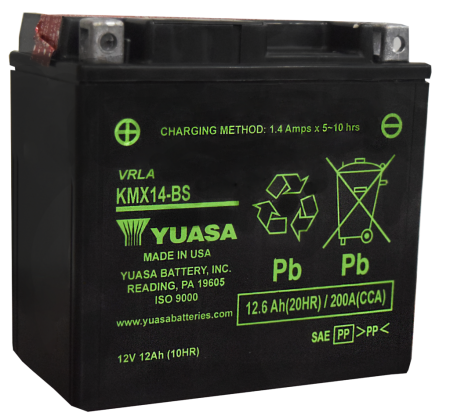 Аккумулятор Yuasa KMX14-BS 12А/ч, 200A L+