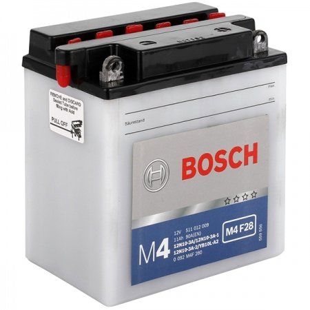 Аккумулятор Bosch M4 F28 YB10L-A2 11 А/ч