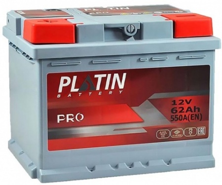 PLATIN PRO (62 А/ч) 550A L+