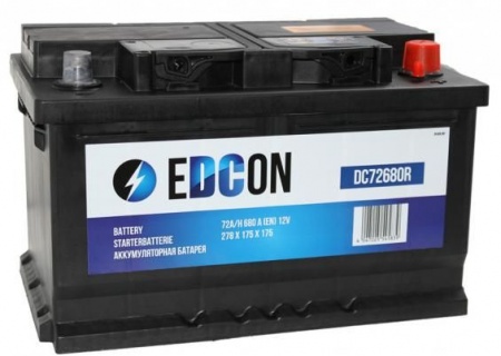 Аккумулятор Edcon 80 А/ч, 740A R+ (DC80740R)