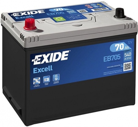 Аккумулятор Exide Excell EB705 (70 А/ч) 540A