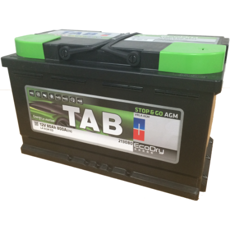 Аккумулятор TAB Stop & Go AGM (80 А·ч)800А (213080)