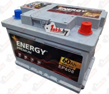 Energy Premium EP608 (60 А/ч) 600A R+ низкий