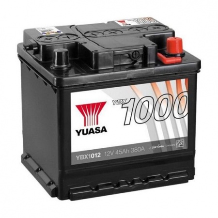 Аккумулятор YUASA (45 А/ч) 380A R+ (YBX1012)