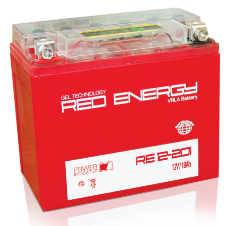 Аккумулятор Red Energy RE 1220.1 YTX20L-BS, YTX20HL-BS, YB16L-B, YB18L-A 20 А/ч