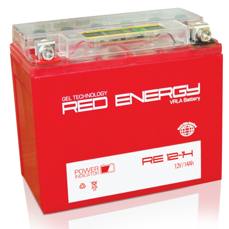Аккумулятор Red Energy RE 1214 YTX14-BS,YTX14H-BS, YTX16-BS, YB16B-A 14 А/ч