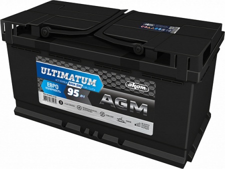 AКОМ ULTIMATUM AGM (95 А/ч) 850А R+
