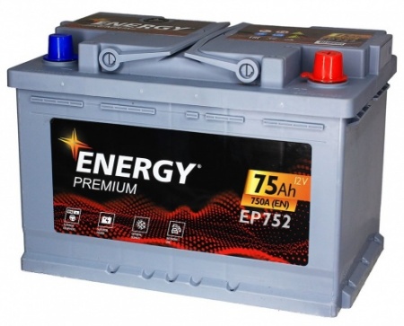 Energy Premium EP752 75 А/ч, 750A R+