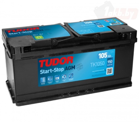 Аккумулятор Tudor Start-Stop AGM TK1050 (105 А/ч) 950A R+