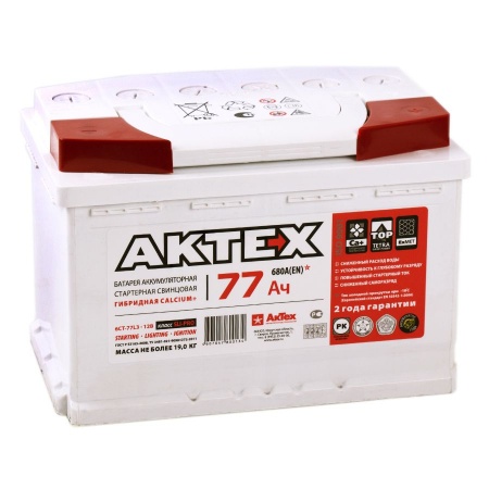 Аккумулятор AKTEX 77Ah, 680A