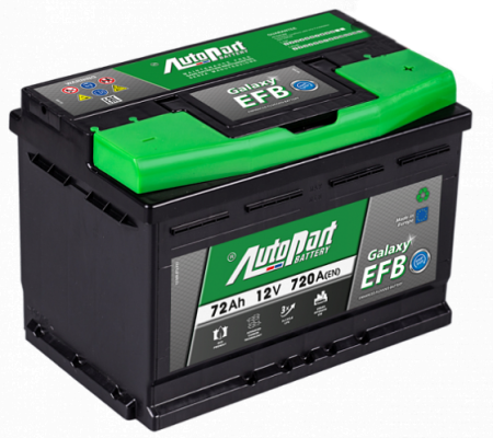 Аккумулятор Autopart EFB720 START-STOP 72 А/ч, 720A R+