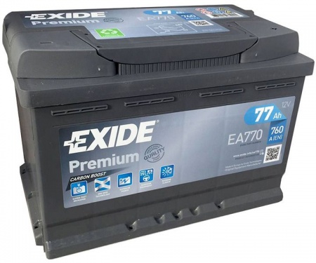 Аккумулятор Exide Premium EA770 (77 А/ч) 760A