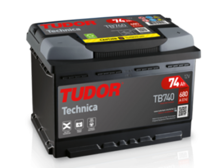 Аккумулятор Tudor Technica TB740 (74 А/ч) 680A R+