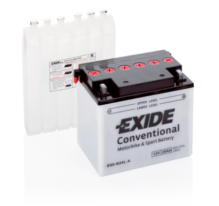 Аккумулятор Exide E60-N24L-A 28А/ч, 280А R+