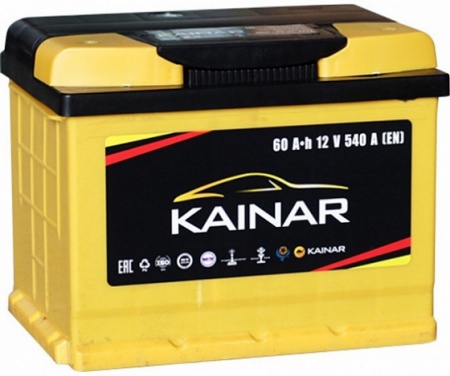 Аккумулятор Kainar Asia 60 А/ч, 540A R+ низкий