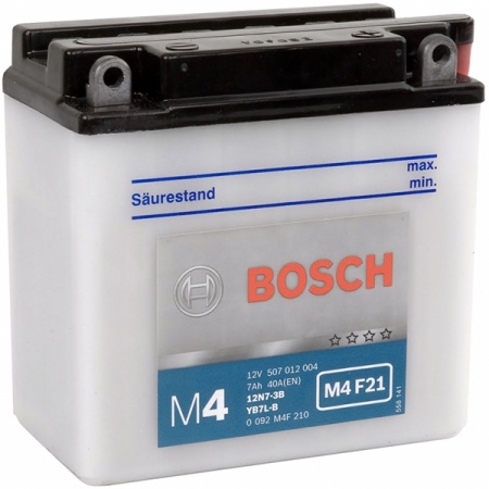 Аккумулятор Bosch M4 F21 YB7L-B 507 012 004 7 А/ч