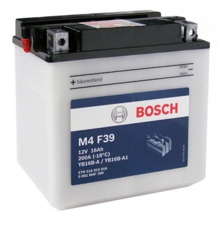 Аккумулятор Bosch M4 F39 YB16B-A/YB16B-A1 516 015 016 16 А/ч